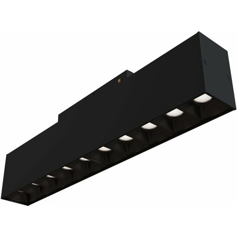 Lampada a LED per Sistema Illuminazione Binario 20W 3000K in Alluminio Points  Nero