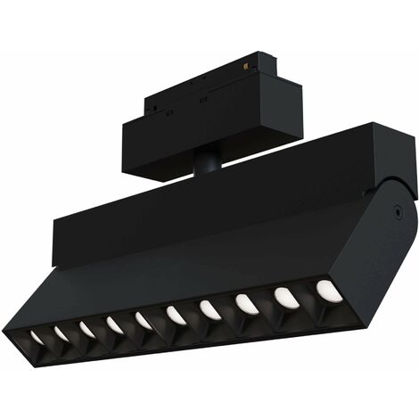 Lampada a LED per Sistema Illuminazione Binario 20W 3000K in Alluminio Points  Nero