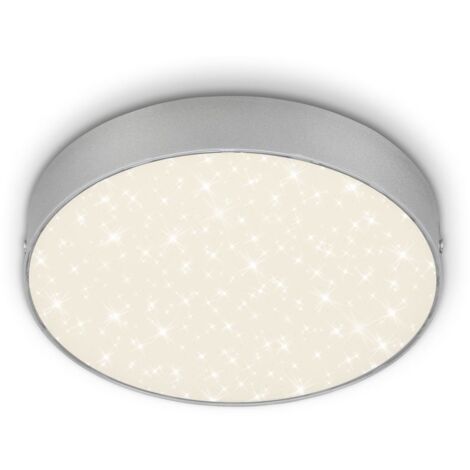 Lampada a LED senza cornice, cielo stellato, 16 W, metallo argento, Ø 21,2 cm Briloner