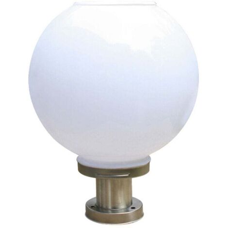 Lampada a LED solare da esterno, lampione da giardino a sfera rotonda senza fili, illuminazione per terrazze e patii, IP65 impermeabile, acciaio inossidabile, telecomando, dimmerabile, temporizzazione