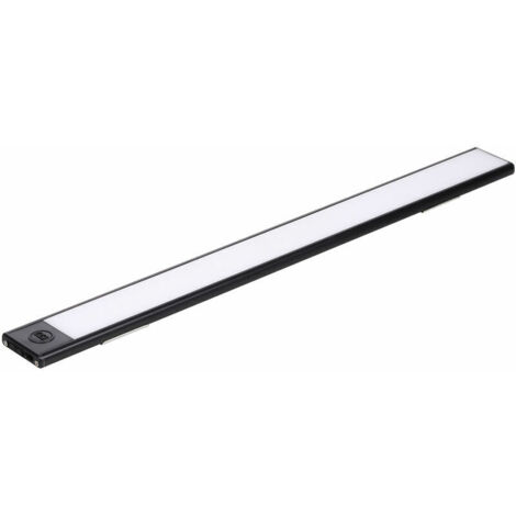 Lampada a LED ultrasottile da 40 cm in bianco e nero con sensore di luce, sensore intelligente per il corpo umano, luce LED