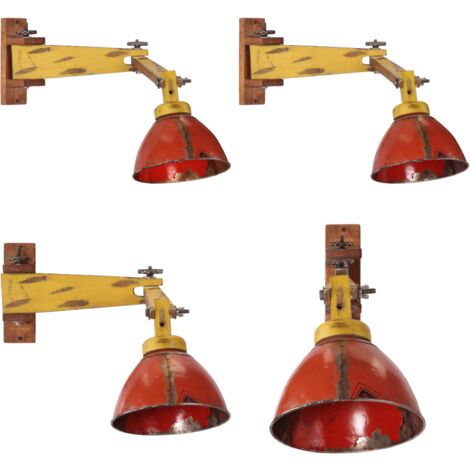 Lampada a Parete 25 W Multicolore E27 - Stile industriale - Lampada in ferro