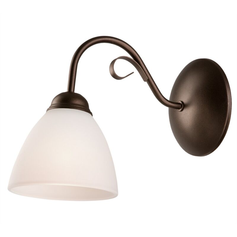 Lampada a Parete Adelle, Acciaio, Vetro, Bianco