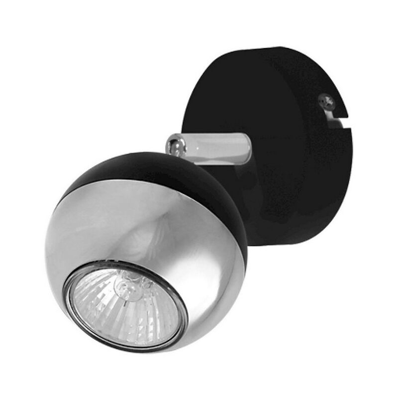 Faretto Bianca, Metallo, Nero, Cromo, 8x8x14 cm