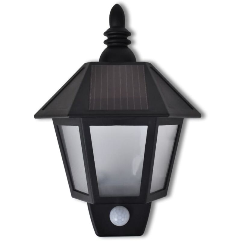 Lampada da parete da giardino solare con sensore di movimento set 2 pezzi
