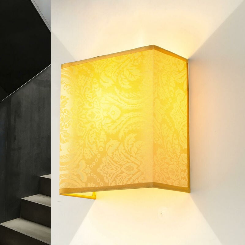 Image of Lampada a parete per interni alice design loft color tortora E27 a basso abbagliamento Applique a muro - Fantasia taupe