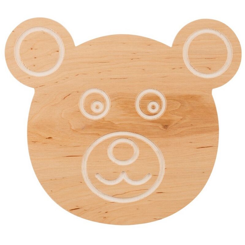 Lampada a Parete Ted, Compensato, Marrone