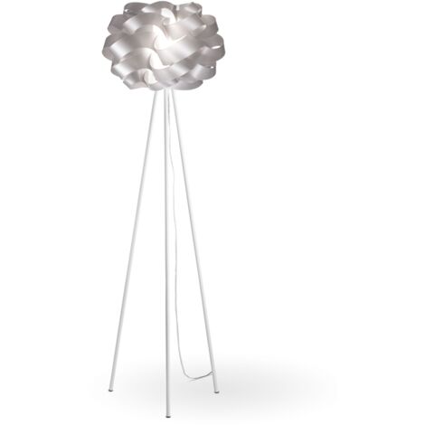 Lampada a piantana treppiedi CLOUD Argento diametro 50x h 160 cm