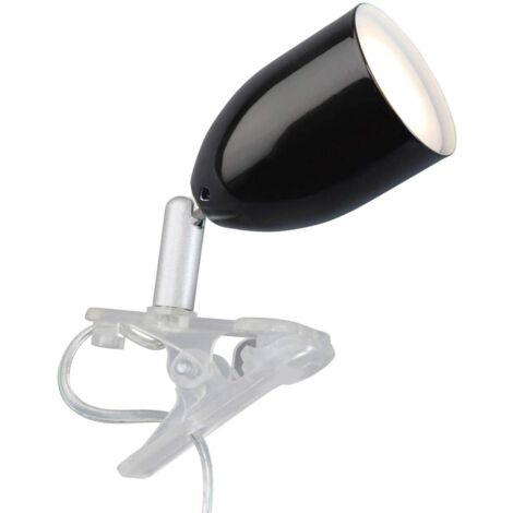 Lampada a pinza brilliant Leo LED 3W nera compatta