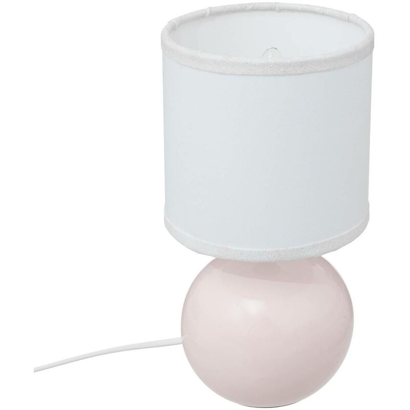 Image of Lampada in ceramica timéo h25cm rosa chiaro Atmosphera Créateur D'intérieur