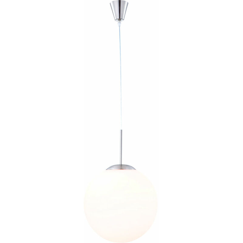 Image of Lampada a sfera lampada a sospensione lampada a sospensione lampada a sospensione tavolo da pranzo lampada soggiorno, metallo vetro opalino satinato