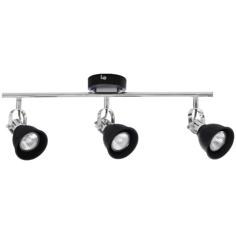 Lampada a Soffitto Anita, Metallo, Nero, Cromo