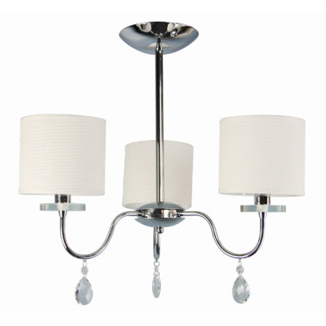Lampada a soffitto Candellux Estera cromata 3xE14 58cm