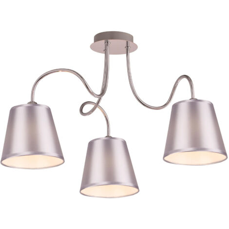 Lampada a soffitto Candellux LUK 3xE14 cromata 60cm