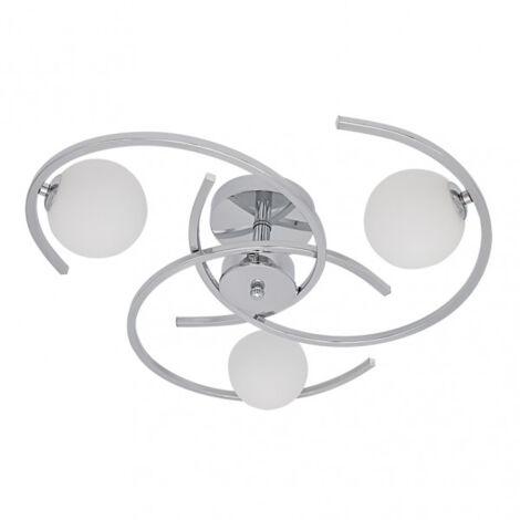 Lampada a soffitto de 3 LITES modello Conil colore Cromo FABRILAMP