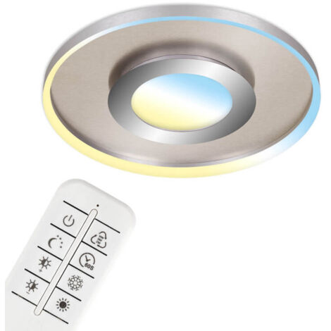 Lampada a soffitto LED CCT, Ø 49,5 cm, 25 W, 3000 LM, Nickel Cromato