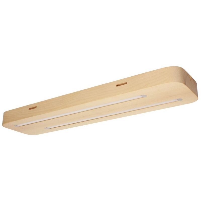 Lampada a Soffitto Neele, Legno, Acrilico, Rovere