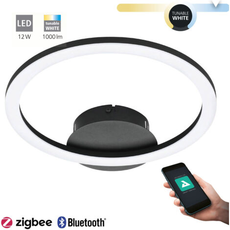 Lampada a soffitto Parrapos-Z Plastica LED bianco 12W 3000-6500K L: 34 cm B: 30 cm H: 4,5 cm Dimmabile