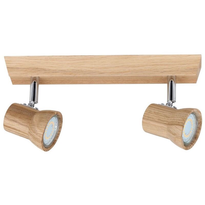 Lampada a Soffitto Venla, Legno, Metallo, Rovere
