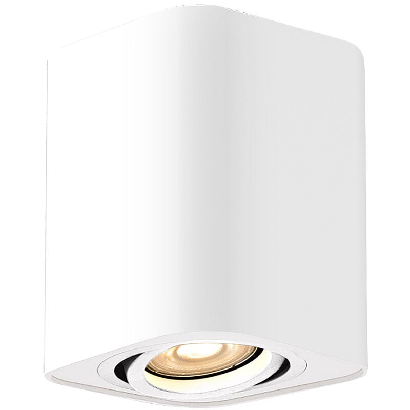 Image of Lampada a soffitto/lampada ad incasso Kobald alluminio Matt bianco GU10 1x max 42W H: 10,5 cm B: 9 cm Dimmabile