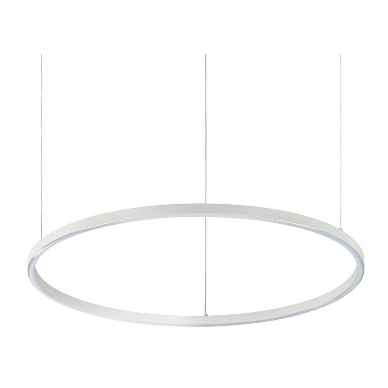 Sospensione Moderna Oracle Alluminio-Plastiche Bianco Led 38W 3000K D70Cm