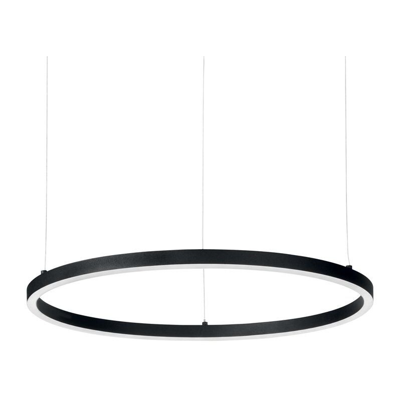 Sospensione Moderna Oracle Alluminio-Materie Plastiche Nero Led 38W 3000K