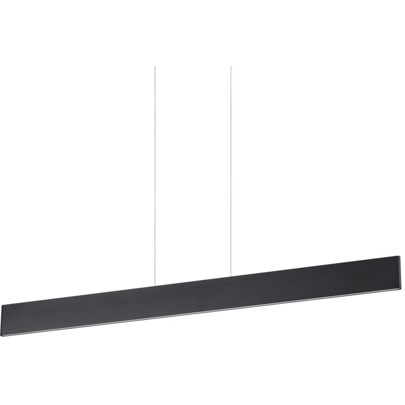 Sospensione Industrial-Minimal Desk Metallo Nero Led 32W 3000K Luce Calda