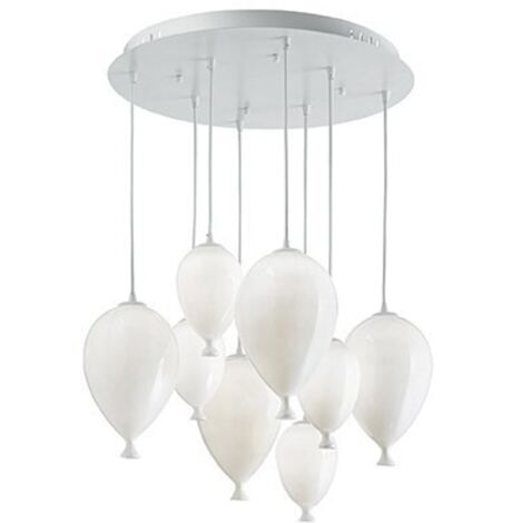 LAMPADA A SOSPENSIONE 8 LUCI CLOWN SP8 CROMO