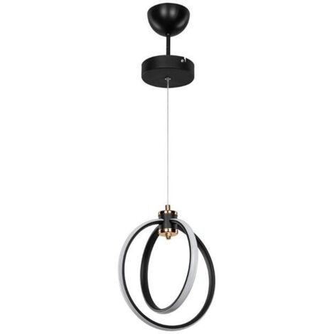 Lampada a sospensione 80 cm con due cerchi Led - Felicia