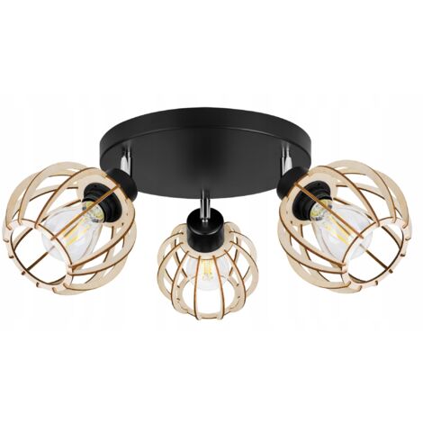 LAMPADA A SOSPENSIONE A LED MODERNA IN LEGNO