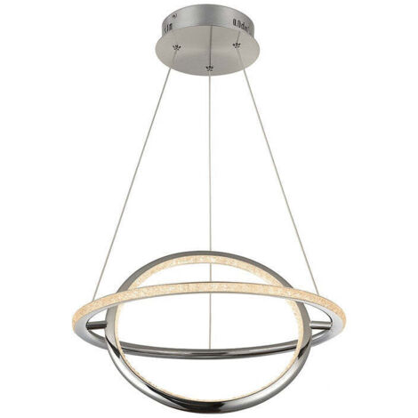 Lampada a sospensione a LED "SIRKLER" 28W effetto quarzo -