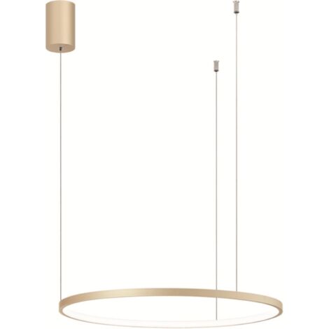 Lampada a sospensione a Led SOEL 60 in metallo verniciato ORO