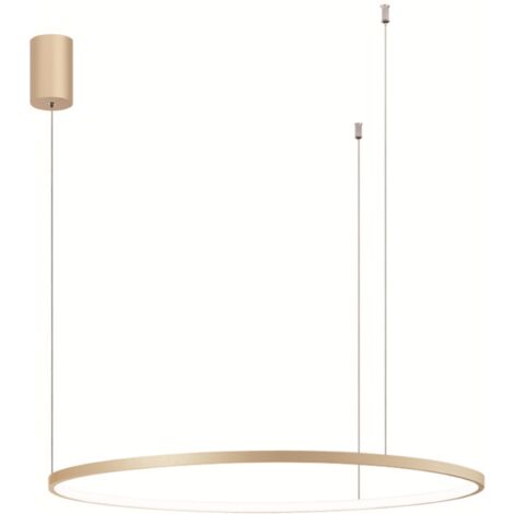 Lampada a sospensione a Led SOEL 80 in metallo verniciato ORO