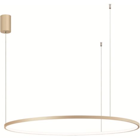 Lampada a sospensione a Led SOEL D100 cm in metallo verniciato ORO