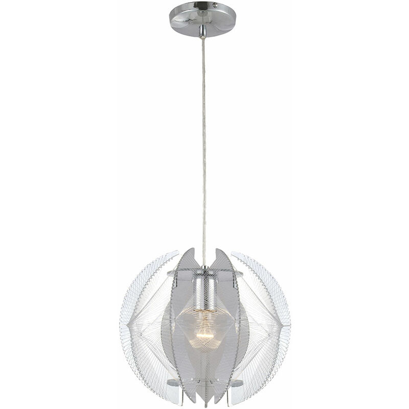 Image of Lampada a sospensione lampada da soffitto sala da pranzo lampada a sospensione a sospensione seta, metallo plastica, 1x E27, PxH 32x150 cm
