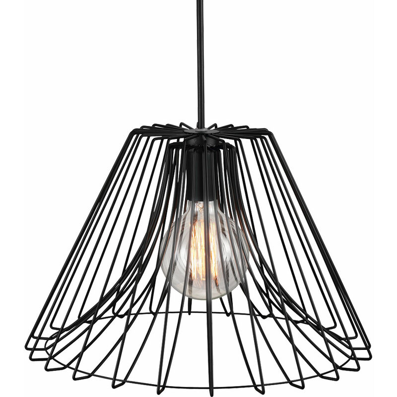 Image of Lampada a sospensione a pendolo lampada illuminazione gabbia nera soggiorno sala da pranzo cucina Nordlux 84273003