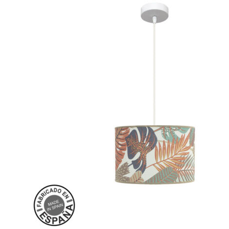 Lampada a sospensione a soffitto de Etiopia 30d 1xe27 Bianco/stampato