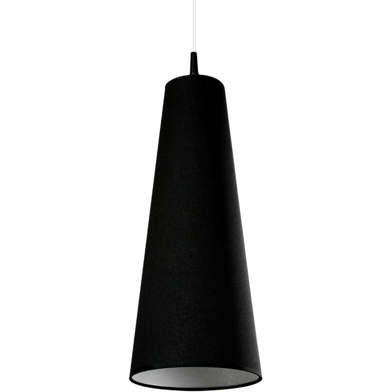 Image of Lampada a sospensione a soffitto illuminazione a sospensione soggiorno tavolo da pranzo lampada tessile faretto nero 1117104