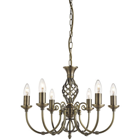 Lampada a sospensione a soffitto Luce a sospensione in ottone antico Candeliere Altezza regolabile