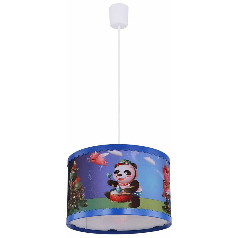 Image of Lampada a pendolo da soffitto per bambini Motivi animali colorati Ragazze Ragazzi Sala giochi Apparecchio a sospensione Globo 15736H