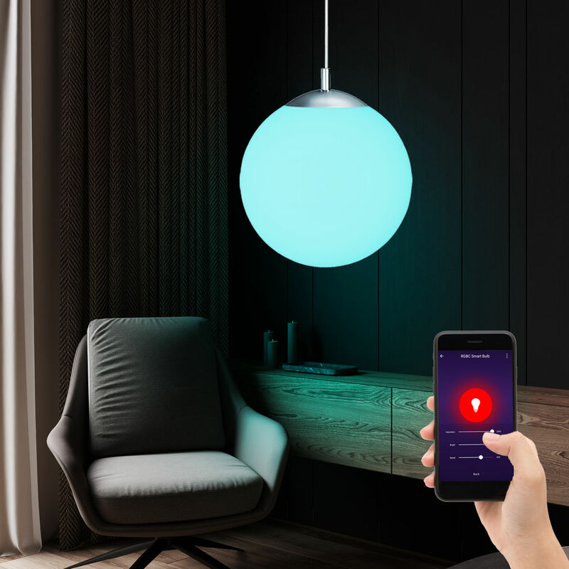 Image of Etc-shop - Lampada a sospensione a sospensione lampada a sospensione lampada a sospensione sala da pranzo lampada da soggiorno, controllo app smart