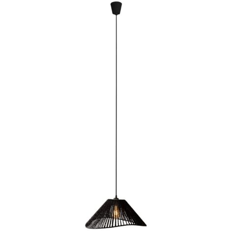 Lampada a sospensione Amalfi Maxlight nera carta E27 Ø45