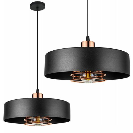 LAMPADA A SOSPENSIONE APP1246-1CP BLACK/ROSE GOLD E27