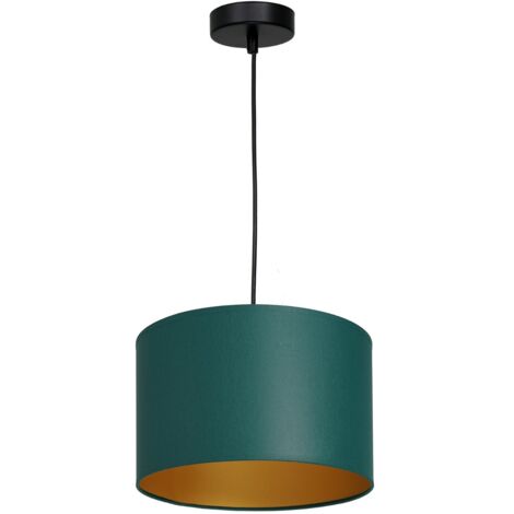 Lampada a sospensione Arden verde oro Ø25 E27 Luminex