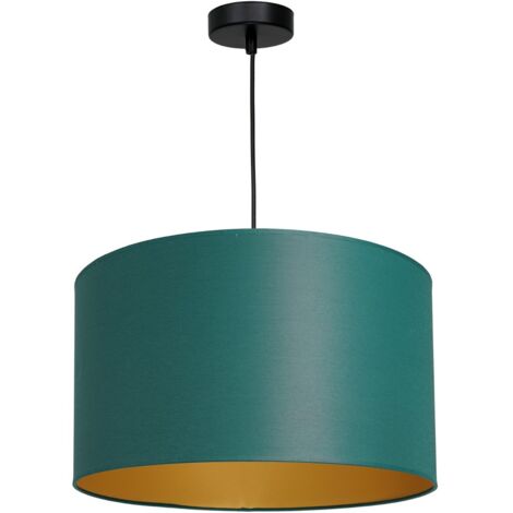 Lampada a sospensione Arden verde oro Ø40 E27 Luminex