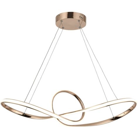 Lampada a sospensione Arlena Reality oro rosa LED 45W