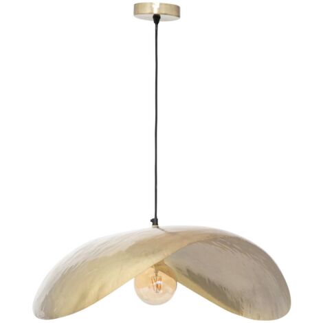 Lampada a sospensione arlo in metallo dorato d80cm - Atmosphera créateur d'intérieur