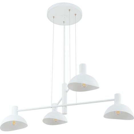 Lampada a sospensione Artis bianca 4 luci E14 Sigma