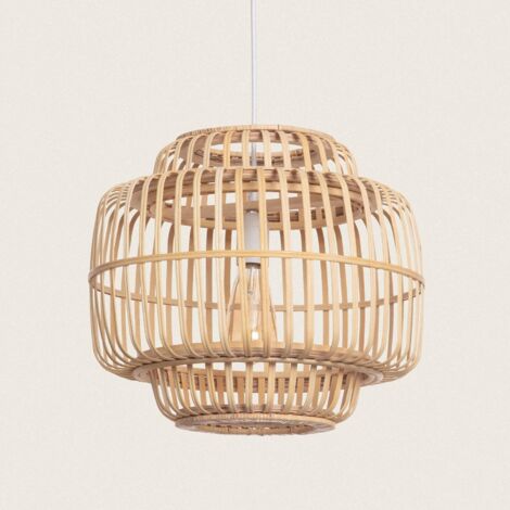 LEDKIA Lampada a Sospensione Bambù Moruya Naturale