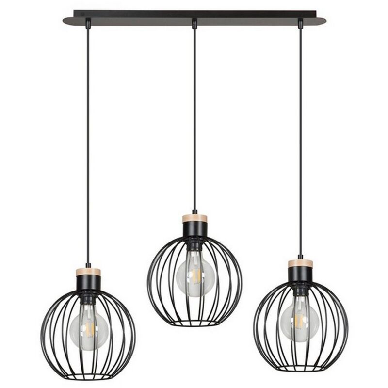 Lampada a Sospensione Barbado, Acciaio verniciato